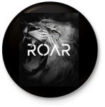 printfashion Roar - Kitűző, hűtőmágnes - Fekete (3104347)