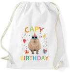 printfashion Capy Birthday party - Sportzsák, Tornazsák - Fehér (13759103)