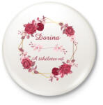 printfashion Dorina - Kitűző, hűtőmágnes - Fehér (3089523)