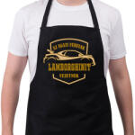 printfashion Lamborghini sofőr - Kötény - Fekete (4939194)