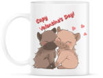 printfashion Valentin napi capybara - Bögre - Fehér (15489988)