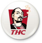 printfashion Snoop THC Dogg - Kitűző, hűtőmágnes - Fehér (3089184)