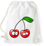 printfashion Cseresznyepár - Sportzsák, Tornazsák - Fehér (10698501)