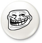 printfashion TrollFace - Kitűző, hűtőmágnes - Fehér (3075917)
