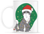 printfashion Karácsonyi cica - Bögre - Fehér (5570203)
