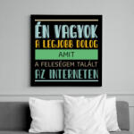 printfashion Interneten talált a feleségem - Vászonkép - Fekete (14045924)