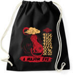 printfashion A majom éve - Sportzsák, Tornazsák - Fekete (7614627)