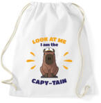 printfashion Capy-tain - Sportzsák, Tornazsák - Fehér (13671026)