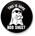 printfashion Boo Sheet - Kitűző, hűtőmágnes - Fekete (14463925)