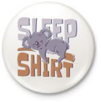 printfashion Koala - alvós póló - Kitűző, hűtőmágnes - Fehér (4375278)