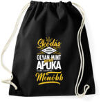 printfashion Skodás apuka - Sportzsák, Tornazsák - Fekete (4451347)