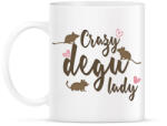 printfashion Őrült degus hölgy - Bögre - Fehér (14475398)