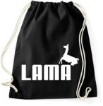 printfashion Puma Láma paródia - Sportzsák, Tornazsák - Fekete (1255483)