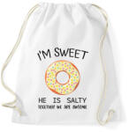 printfashion Salty and Sweet - sweet - Sportzsák, Tornazsák - Fehér (6998610)