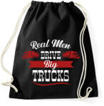 printfashion Real men drive - Sportzsák, Tornazsák - Fekete (7479976)