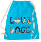 printfashion Kutya szeretet - Sportzsák, Tornazsák - Surf blue (14503980)
