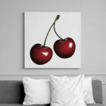 printfashion Cseresznye - Vászonkép - Fehér (10697737)