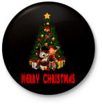 printfashion christmas - Kitűző, hűtőmágnes - Fekete (14802566)