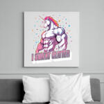 printfashion Kigyúrt unikornis - Vászonkép - Fehér (14154767)