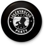 printfashion Legénybúcsú party - Kitűző, hűtőmágnes - Fekete (5269072)
