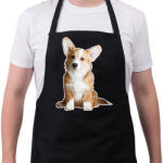 printfashion corgi - Kötény - Fekete (12424750)
