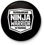 printfashion Ninja Warrior - Kitűző, hűtőmágnes - Fekete (3095413)