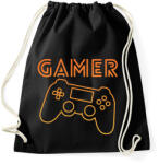 printfashion Gamer - Sportzsák, Tornazsák - Fekete (4702665)