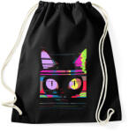 printfashion Psychedelic cat - Sportzsák, Tornazsák - Fekete (15486554)