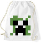 printfashion Creeper Minecraft - Sportzsák, Tornazsák - Fehér (14506317)