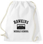printfashion Hawkins Middle School - Fekete - Sportzsák, Tornazsák - Fehér (1759919)