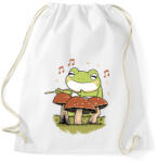 printfashion Dobos béka - Sportzsák, Tornazsák - Fehér (14592439)