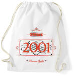 printfashion since-2001-red-black - Sportzsák, Tornazsák - Fehér (537725)