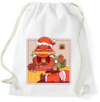 printfashion Részeg Mikulás - Sportzsák, Tornazsák - Fehér (5147917)