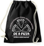 printfashion A pizza örökre veled marad - Sportzsák, Tornazsák - Fekete (9404148)