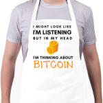 printfashion Bitcoin My Head - Kötény - Fehér (4966925)