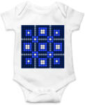 printfashion Kockás minta 05 - Baba Body - Fehér (10980975)