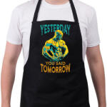 printfashion You said tomorrow - Kötény - Fekete (14445250)