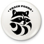 printfashion Trash panda - Kitűző, hűtőmágnes - Fehér (11639603)