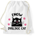 printfashion Diszlexiás cica - Sportzsák, Tornazsák - Fehér (13248325)
