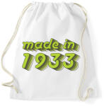 printfashion made-in-1933-green-grey - Sportzsák, Tornazsák - Fehér (478275)