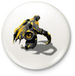 printfashion Összeolvadt koponyák - Kitűző, hűtőmágnes - Fehér (3087579)