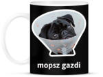 printfashion mopsz gazdi 5 - Bögre - Fekete (10906044)