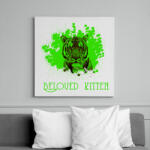 printfashion beloved kitten - Vászonkép - Fehér (6626971)