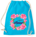 printfashion A legjobb Mama - Sportzsák, Tornazsák - Surf blue (404766)