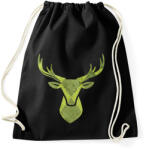 printfashion Minimal szarvas - Sportzsák, Tornazsák - Fekete (1089276)