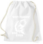 printfashion Best Fishing - Sportzsák, Tornazsák - Fehér (11121855)