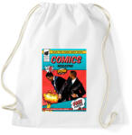 printfashion Pofonosztó comics - Sportzsák, Tornazsák - Fehér (6559694)