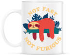 printfashion Lajhár Not fast Not furious - Bögre - Fehér (4208278)