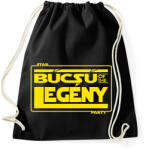 printfashion bucsu-of-the-legeny-yellow - Sportzsák, Tornazsák - Fekete (783522)