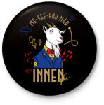printfashion Me-eee-enj innen pls - Kitűző, hűtőmágnes - Fekete (11620964)